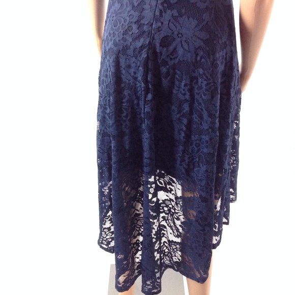 New Muadress Women Lace Dress Sleeveless Hi Low - Picture 5 of 8